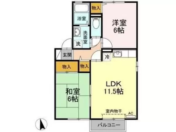 101号室の間取り図