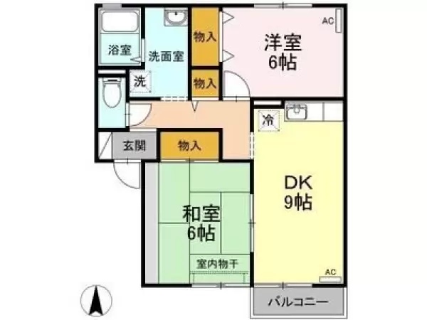 102号室の間取り図