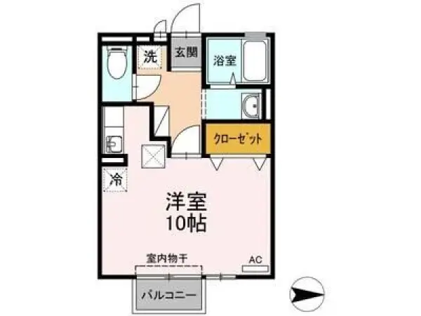 102号室の間取り図