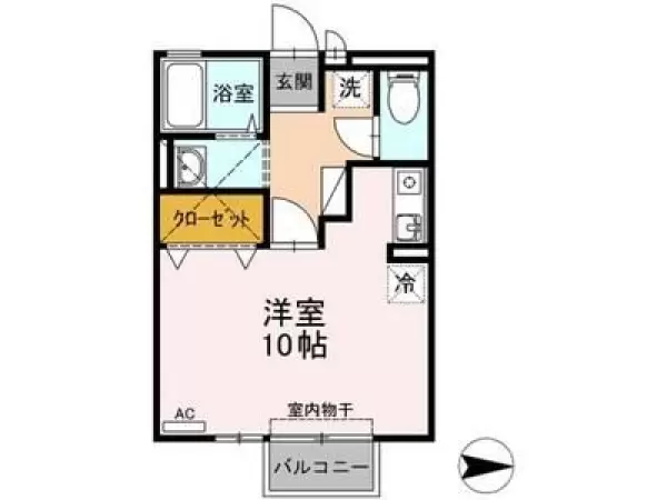 203号室の間取り図