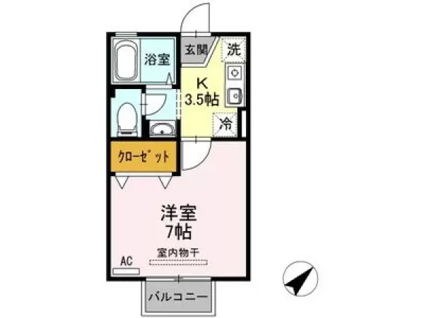 101号室の間取り図