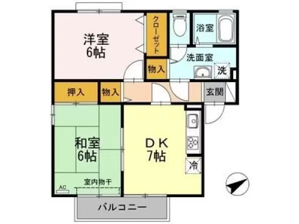 101号室の間取り図