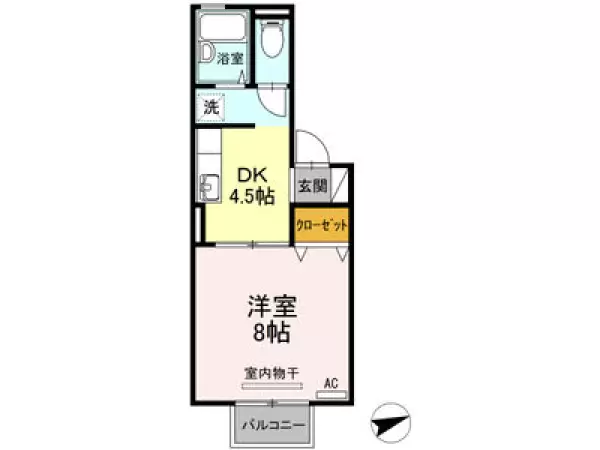 105号室の間取り図