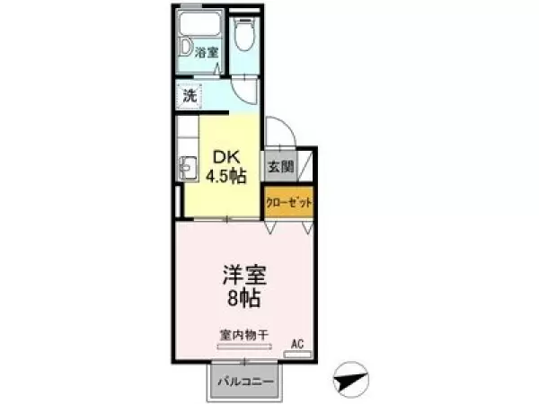 105号室の間取り図