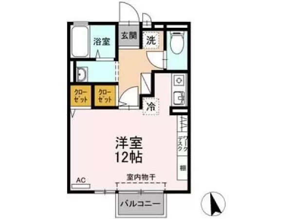 101号室の間取り図