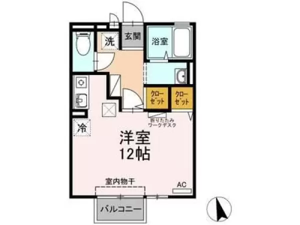102号室の間取り図