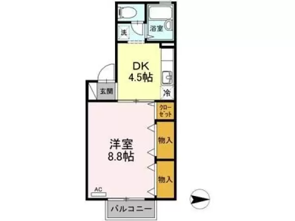 203号室の間取り図