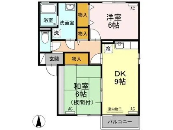 105号室の間取り図