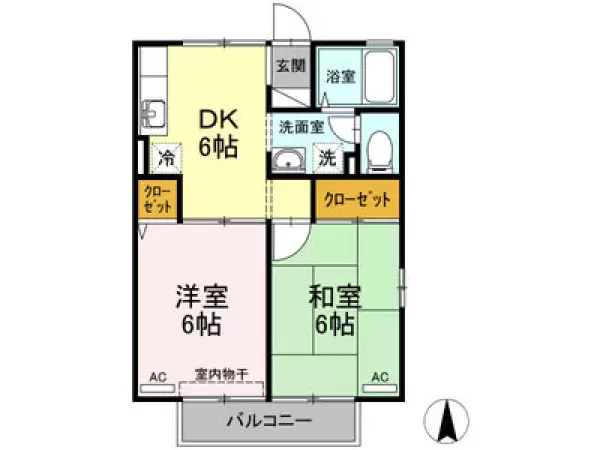 101号室の間取り図