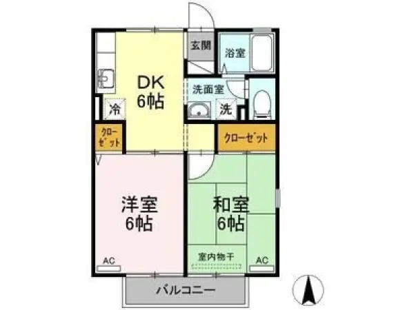 201号室の間取り図