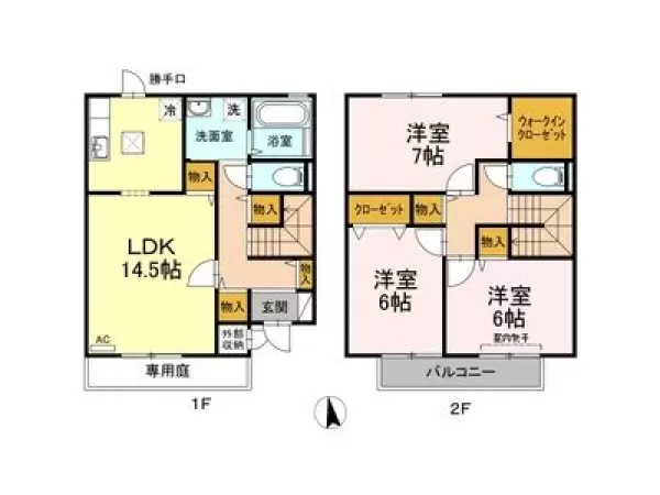 101号室の間取り図