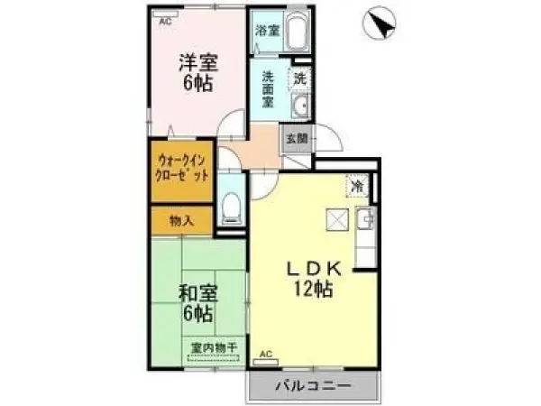102号室の間取り図