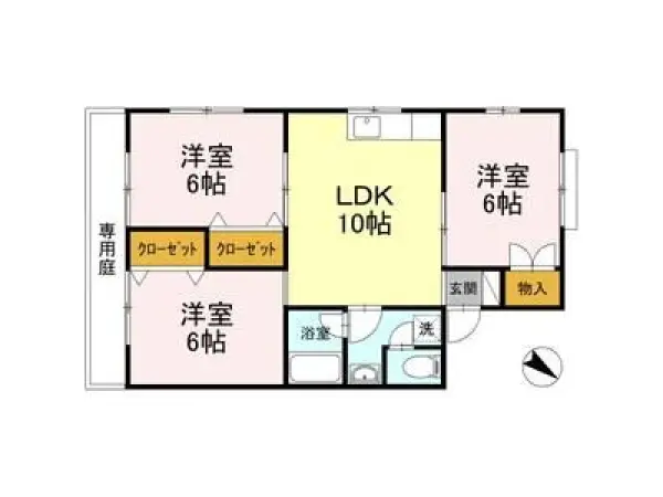102号室の間取り図