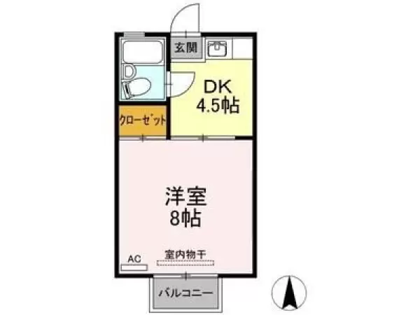 201号室の間取り図