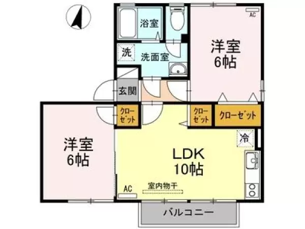 101号室の間取り図