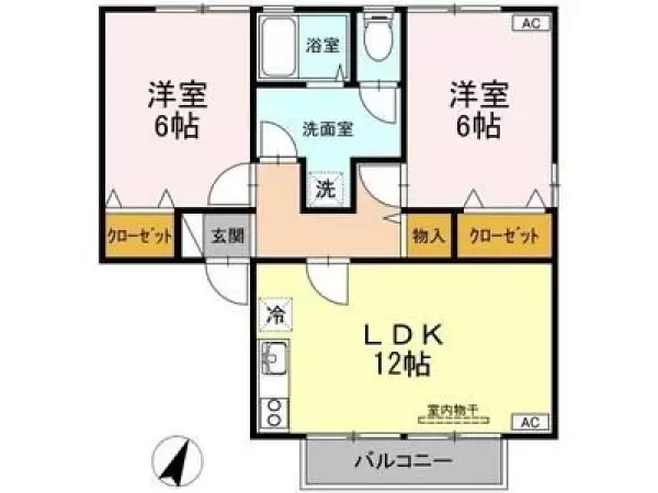 103号室の間取り図