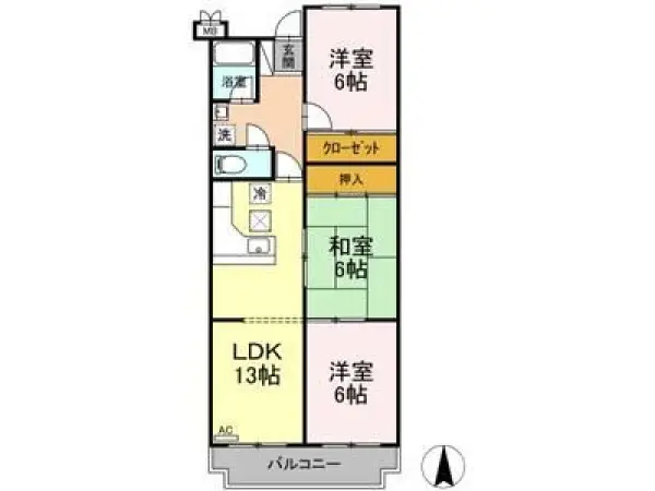 103号室の間取り図