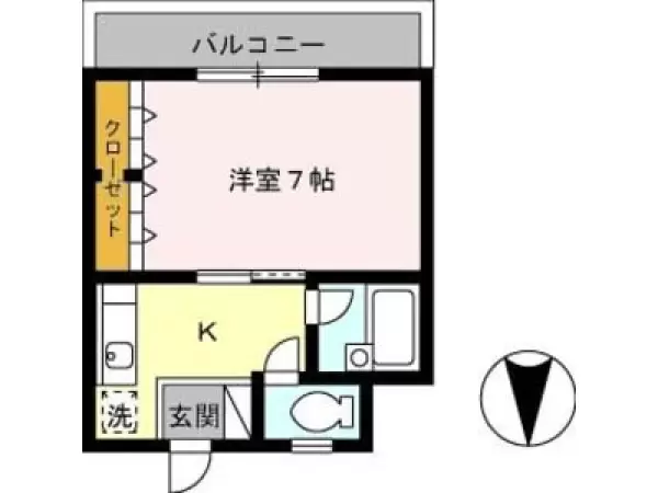 104号室の間取り図