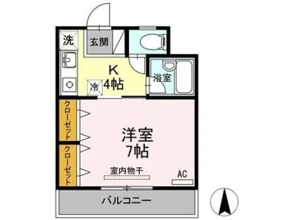 203号室の間取り図