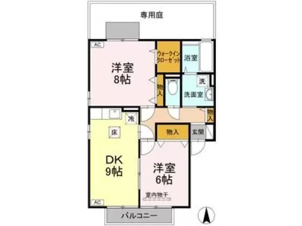 101号室の間取り図