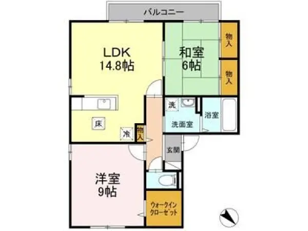 101号室の間取り図