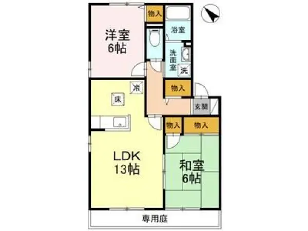 105号室の間取り図