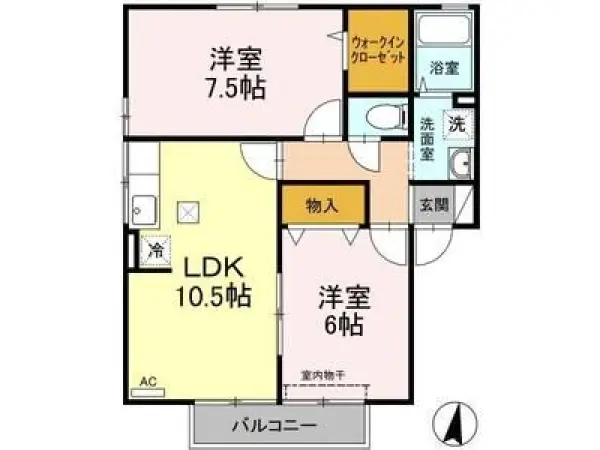 101号室の間取り図