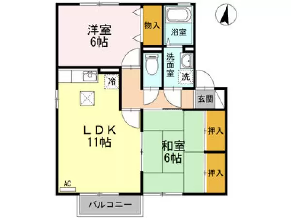 105号室の間取り図