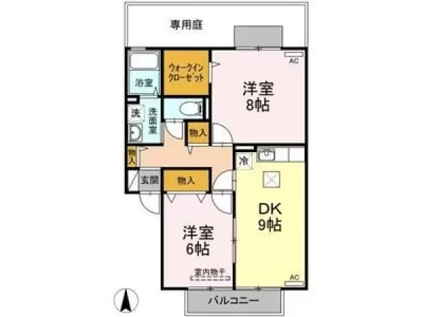 102号室の間取り図