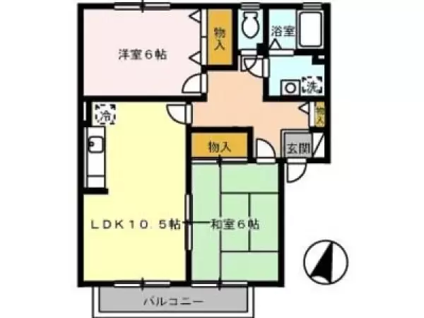 103号室の間取り図