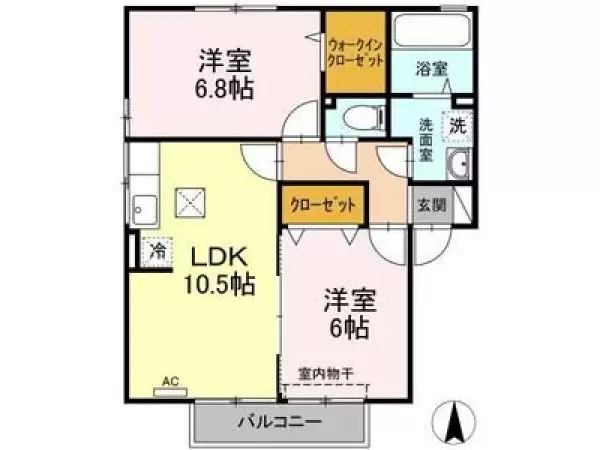 101号室の間取り図