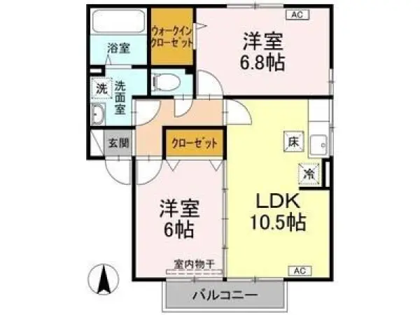 102号室の間取り図