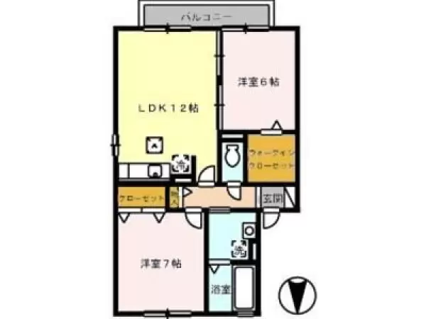 101号室の間取り図