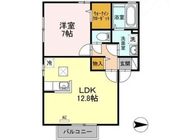 101号室の間取り図