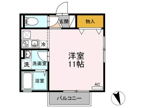 101号室の間取り図