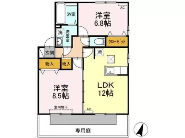 101号室の間取り図