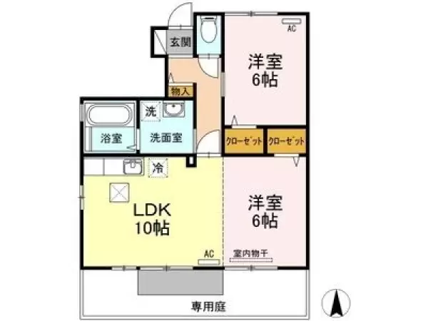 103号室の間取り図