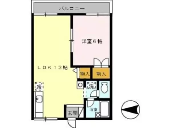 102号室の間取り図