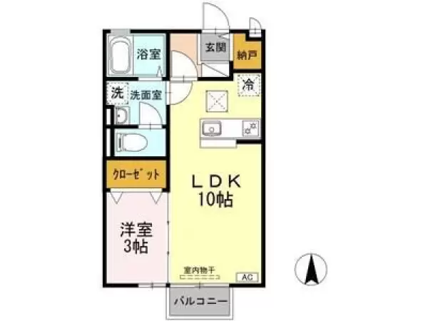 101号室の間取り図