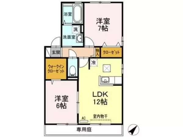 101号室の間取り図