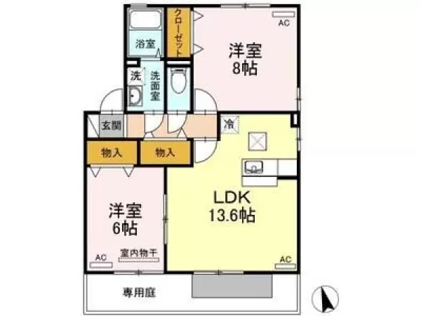 101号室の間取り図