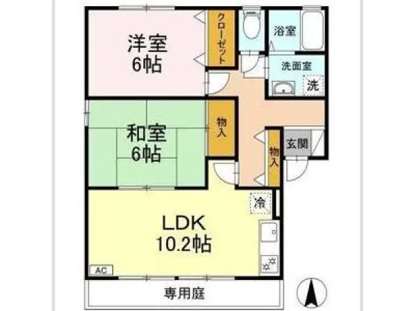 101号室の間取り図