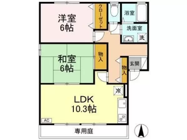 101号室の間取り図