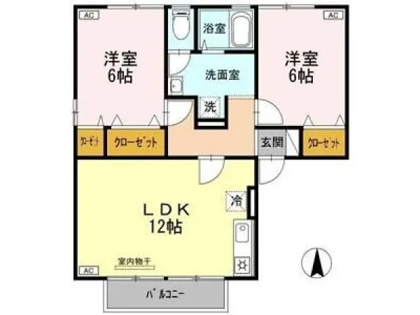 101号室の間取り図