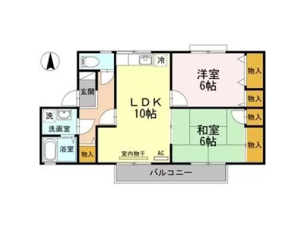 102号室の間取り図