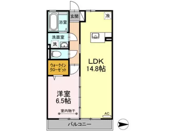 202号室の間取り図