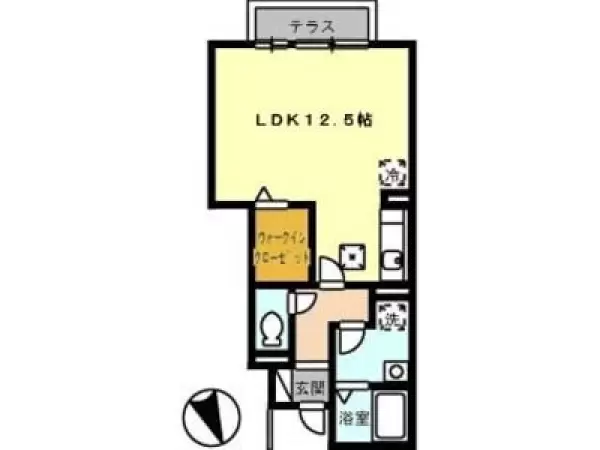 102号室の間取り図