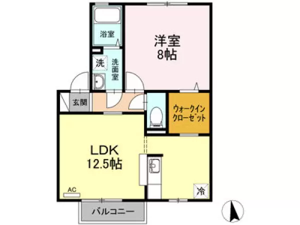 201号室の間取り図