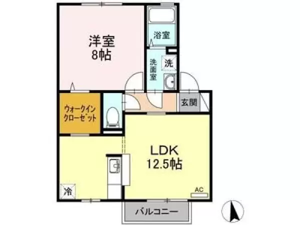 202号室の間取り図