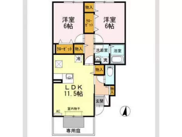103号室の間取り図
